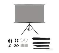 Movie Screen, Pantalla de proyección de 72 Pulgadas con Soporte, relación de Aspecto 16:9, Plegable y Resistente a Las Arrugas, Lavable, portátil