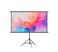 Movie Screen, Pantalla de Soporte portátil de 84 Pulgadas. Adaptación a proyector de Alta definición. Fácil de Instalar.