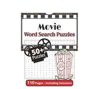 Movie Themed Word Search Puzzle Book: Word Searches with Easy-to-Read Print about Movies, Funny, Classics and More | 6x9 inches | 110 Pages | 50+ Puzzles | Gifts for Vacations, Holidays and Free Times