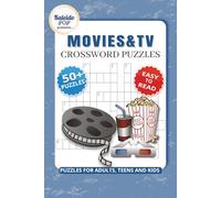 Movie & TV Crossword Book: Film and Television themed crossword puzzles from 1950's-2000's with Easy to Read Print | 6x9 inches, 120 pages 60 Puzzles. ... Gift for Vacations, Holiday and Free Times