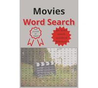 Movie Word Search Book: 55 word search puzzles & solutions | For the love of movies | 6x9 inches, 110 pages