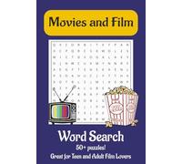 Movie Word Search Book: Easy to Read Print Puzzles about Films and Shows! | 6x9 inches, 110 pages | 50+ Puzzles ... Great Gift for Plane Rides, Holidays, and Vacations