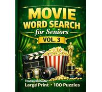 Movie Word Search for Seniors Vol. 3: Large Print Word Search Puzzles Fun Brain Games for Adults and Seniors