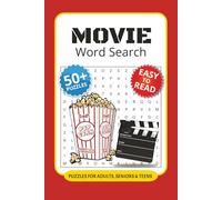 Movie Word Search Puzzle Book: 50+ Word Searches with Easy to Read Print about Movie, Iconic Quotes, Actors and More I 6x9 inches, 110 pages I Thoughtful Gift for movie fans and puzzle enthusiasts