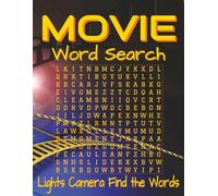 Movie word search puzzle book - Large Print: Word Searches with Easy-to-Read Print Featuring Movies, Film Vocabulary, Awards, and Behind-the-Scenes ... | 55 Puzzles | 825 Carefully Selected Words.