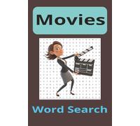 Movie Word Search Puzzle Book: Word Searches with Easy to Read Print about Movies, Film Genres and More 6x9 inches 50 pages 25 Puzzles 24 Words per Puzzle Gifts for Adults and Kids