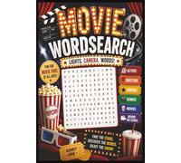 Movie Wordsearc: Movie Crossword Puzzlebook: For Teens, Adults and Seniors | Challenge Your Brain with Movie themed Puzzles