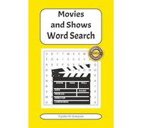 Movies and TV Shows Word Search Puzzle Book: Word Searches with Easy to Read Print about Movies, TV Shows, Actors and More | 6x9 inches, 110 pages | 50+ Puzzles ... Gift for Vacations and Holidays