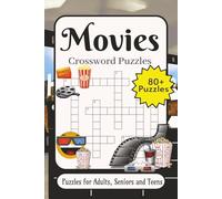 Movies Crossword: Crossword Puzzles with Easy-to-Read Print about Movies, Classic Hollywood Movies & Animated Favorites, 80s & 90s Movies and More | ... Gift for Vacations, Holidays and Relaxation