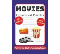 MOVIES Crossword Puzzles: Crossword Puzzles with Easy to Read Print about Movies, Films, Videos and More | 6x9 inches, 120 pages | 50+ Puzzles for Adults, Seniors & Teens