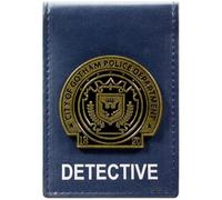 Movies Dark Knight Gotham Police Dept Detective Billetera/Cartera Bi-Fold ID & Tarjetero, Azul
