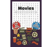 Movies Word Search: All Ages Word Search Puzzle Book with Easy to Read Print about Dramas, Comedies, Sci-Fi, and More | 6 x 9 inches, 100 pages | 50 ... Gift for Vacations, Holidays, and Free Times!
