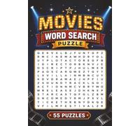 Movies Word Search Puzzle: 55 Puzzles Word Search about Movies and More | 6x9 inches, 110 pages | Gift for Movies & Cinema Lover