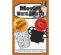 Movies Word Search Puzzle Book: Word Searches With Easy to Read Print about Hollywood, Celebrities, Entertainment and More | 6 x 9 inches, 110 pages | ... Gift for Vacations, Holidays, and Free Times