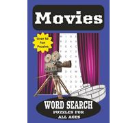 Movies Word Search Puzzle Book: Word Searches with Easy to Read Print about Movies, Actors, Classic Cinema and More | 6x9 inches, 110 pages | 50+ Puzzles ... Gift for Vacations, Holidays and Free Time