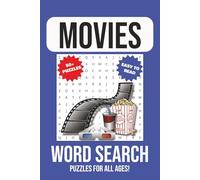 Movies Word Search Puzzle Book: Word Searches with Easy to Read Print about Movies, Entertainment, Films, and More | 6x9 inches, 110 Pages | 50+ ... for Vacations, Holidays, and Anxiety Relief