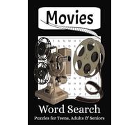 Movies Word Search Puzzle Book: Word Searches With Easy To Read Print About Movies, Film, Cinema And More! | 6x9 inches, 110 pages, 55 puzzles | Gift for Holidays, Vacation & Birthdays