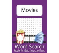 Movies Word Search Puzzle Book: Word Searches with Easy to Read Print about Movies, Film, Cinema and More | 6x9 inches, 110 pages | 50+ Puzzles... Gift for Vacations, Holidays, and Free Times