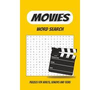 Movies Word Search Puzzle Book: Word Searches with Easy to Read Print about Movies, Films, Cinema, Entertainment and More / 6 x 9 inches, 110 pages / ... Gift for Vacations, Holidays and Free Times