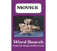 Movies Word Search Puzzle Book: Word Searches with Easy to read print about Movies, Movie Genres, Movie Themes and more [ 6x9 inches, 110 pages| ... Gift for Holidays, Vacations and Free times..