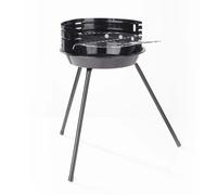 Móvil Carbón Vegetal Parrilla Redonda Ø 30CM Paravientos para 2-3 Personas