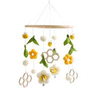 Móvil De Cuna Para Guardería - Móvil Colgante Para Bebé, Móvil Suave Para Cuna | Móvil De Flores Y Abejas Para Bebés Dormidos, Móvil Colorido Para Cunas, Moisés O Habitación De Bebé