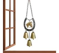 Móvil De Viento Caballo, de Hierro con Campana Que Produce un Sonido Suave, Decoración para Jardín con Diseño De Caballo, para Navidad Jardín Exterior Regalo para Mujeres Y Hombres Amor Al Aire