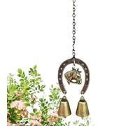 Móvil Giratorio de Viento,Decoración Relajante De Hierro con Campana - Decoración de Caballo con Mariposas,Regalo para Mujeres Madres Hombres Jardín Navidad Exterior