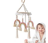 Móvil hecho a mano - Accesorios de Natividad, Tema del Bosque, Iris Macrame, Móvil de Natividad/Móvil de Natividad Mobiliario neutro en cuanto a género, decoración de habitacion