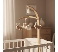 Móvil musical Baby Bunny – personalizable, 0–6 meses – Láser