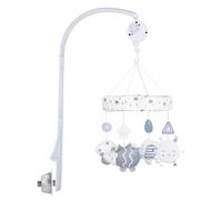 Móvil musical con forma de animales para bebé móvil para cuna con caja de música campana colgante para cama de bebé carillón de viento decoración para habitación de bebé regalo para niña y n