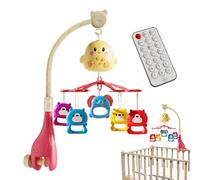 Móvil musical infantil de cuna Juguete calmante portátil giratorio | Móvil Infantil Para Cuna Con Control Remoto para Habitación Cuna Moisés Cochecito Decoración Juego Sueño Entret