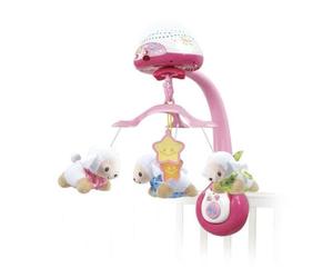 Móvil musical VTech Lumi 3 en 1 con proyector de estrellas y luz nocturna rosa