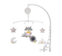Móvil para bebé para cuna, habitación infantil, móvil con música para cuna, decoración de carillones de viento con colgante de foto personalizado y caja de música suave calmante, adecuado para viajes