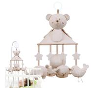 Móvil para belén con oso, Móvil musical para belén, móviles para montar en cuna con simpáticos animales | Móvil para cuna agradable al con nana relajante, cunas para ragaz