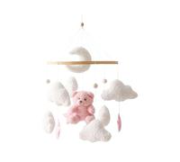 Móvil Para Cuna De Bebé - Móvil Para Cuna De Bebé Bear Cloud Star | Bonito Oso Pardo De Peluche, Estético, Chupete Colgante Con Rotación Para Niños, Niñas, Niños Pequeños, Preescolares, Dormito