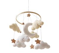 Móvil para Cuna Infantil Estrellas de Madera Giratorias | Móvil Musical Colgante para Cuna para Dormitorio, Salón, Pared, Ventana, Hogar, Niños, Niñas, Preescolares, Niño Pequeño