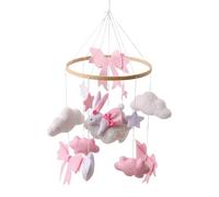 Móvil para cuna - Madera, Fieltro | Móvil de cuna giratorio | Crochet obile para cuna | Romántico chupete, decoración giratoria para dormitorio, preescolar, ventana, pared