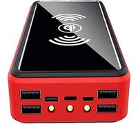 Móvil Portátil Batería Externa Cargador Solar, 100000Mah Power Bank Portátil Inalámbrico con 4 Outputs Power Bank con USB C Carga Rápida para 99% De Los Dispositivos USB del Mercado,100000M