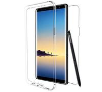 MovilCom® - Funda para Samsung Galaxy Note 8 Transparente Ultra Fina Doble 360 | Clear View | Delantera y Trasera | Silicona TPU + PC | Alta Resistencia