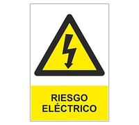 MovilCom® - Señal de aluminio RIESGO ELECTRICO 300x400mm homologado nueva legislación (ref.RD31907)