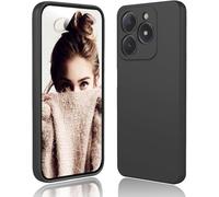 Movilear Funda Carcasa de Silicona Líquida para Realme C61 4G / Realme C63 4G, Interior de Microfibra Antigolpes Protección Gel Ultra Suave de Goma a Prueba de Choques y Arañazos FSUA (Negro)