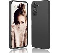 Movilear Funda Carcasa de Silicona Líquida para Vivo Y03 4G / Y28S 5G, Interior de Microfibra Antigolpes Protección Gel Ultra Suave de Goma a Prueba de Choques y Arañazos FSUA (Negro)