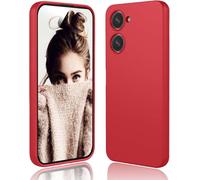 Movilear Funda Carcasa de Silicona Líquida para Vivo Y03 4G / Y28S 5G, Interior de Microfibra Antigolpes Protección Gel Ultra Suave de Goma a Prueba de Choques y Arañazos FSUA (Rojo)