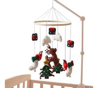 Móviles para bebé, móviles de Navidad para guardería, carillones de viento reno, decoración de árbol de árbol para niños, cumpleaños, habitación o niña, juego de pared