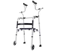 Movilidad Andador vertical Andador con ruedas Ergonómico El peso más liviano Plegable Ayuda para caminar con ruedas Ayuda para caminar con movilidad alta para personas mayores Rehabilitación postoper