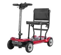 Movilidad Scooter Plegable Scooter De Movilidad De 4 Ruedas Plegable Desmontable Scooter De Movilidad para Maletero De Coche De Viaje Red,13.2A