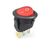 Movilideas 1 Interruptor Redondo Basculante Rojo iluminado ON/OFF 3 polos con luz 220V
