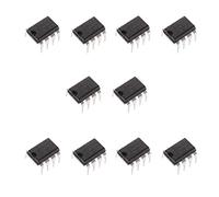 Movilideas 10 unidades de LM386N LM386 - Amplificador de potencia de audio de bajo voltaje (10 unidades, 300 kHz, 8 pines, PDIP Mono,DIP-8)