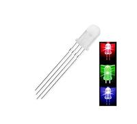 Movilideas - 20x Diodo LED 5 mm Tricolor Catodo 4 Pin Alta luminosidad 20 Diodos RGB